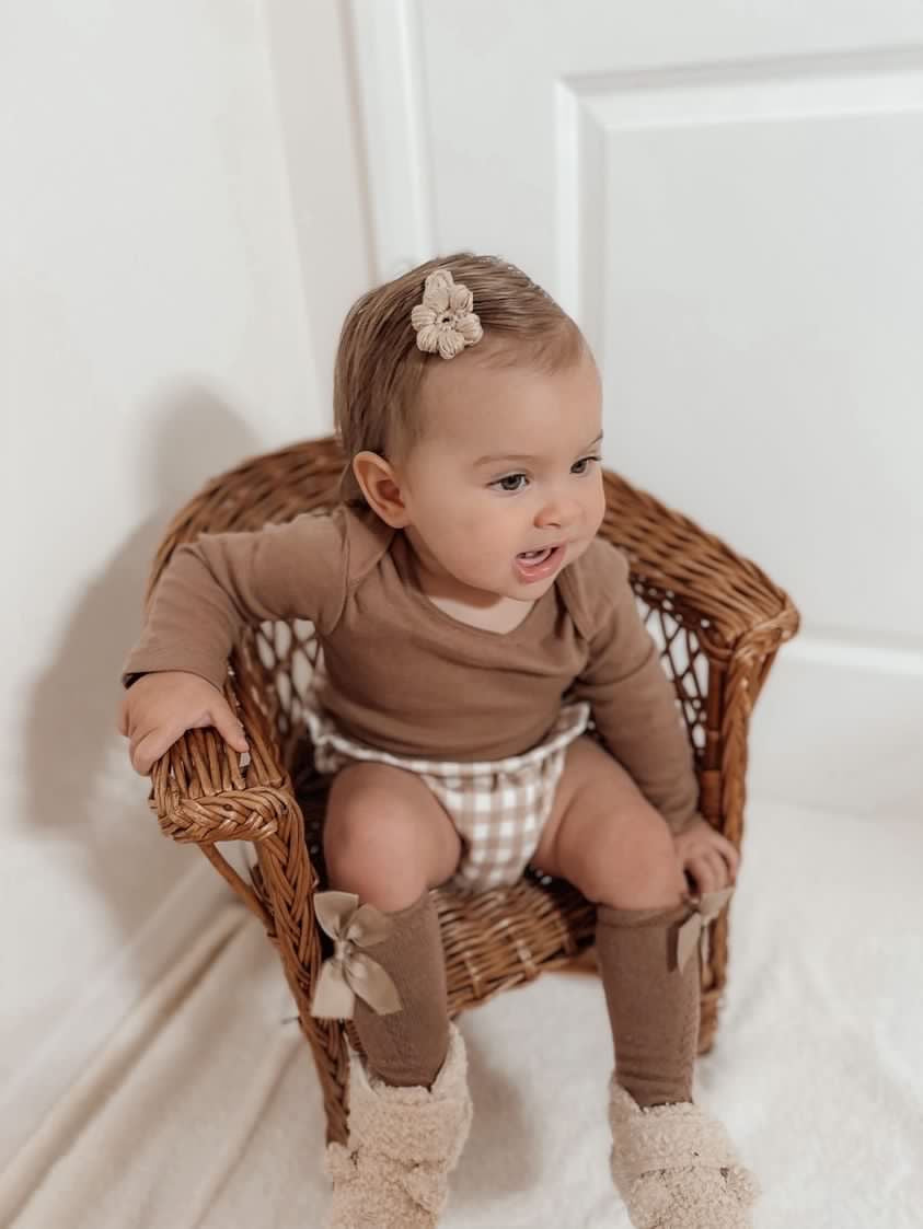 Puff Flower Hair Clips (Set of 3)