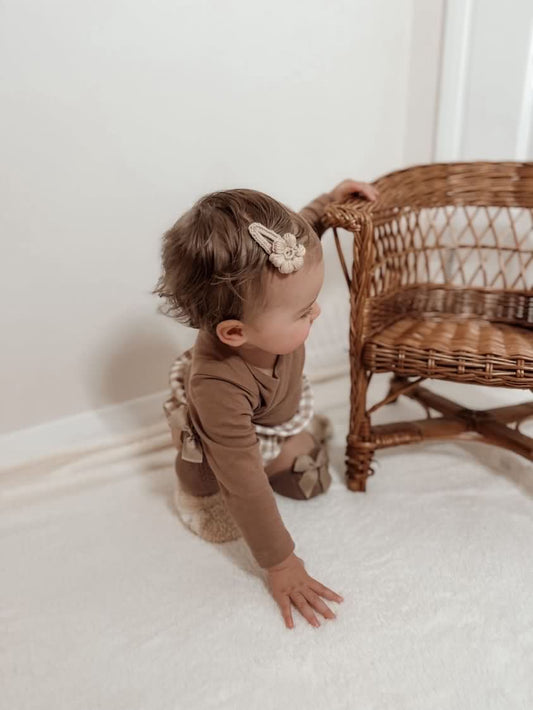 Puff Flower Hair Clips (Set of 2)