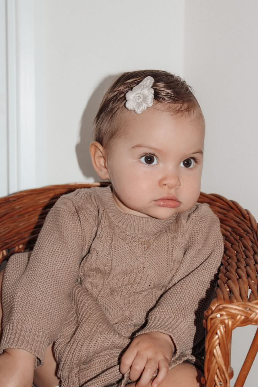 Puff Flower Hair Clips (Set of 2)