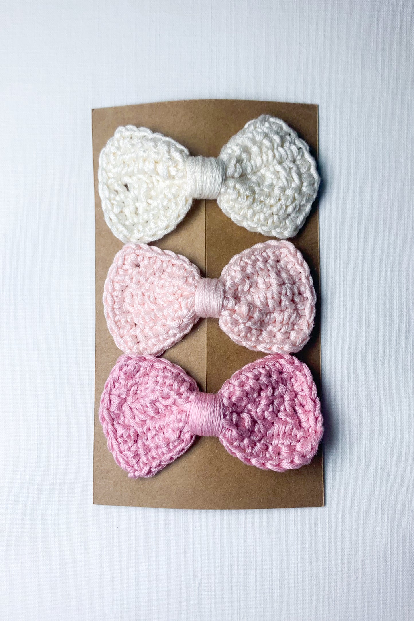 Bow Hair Clips (Set of 3)