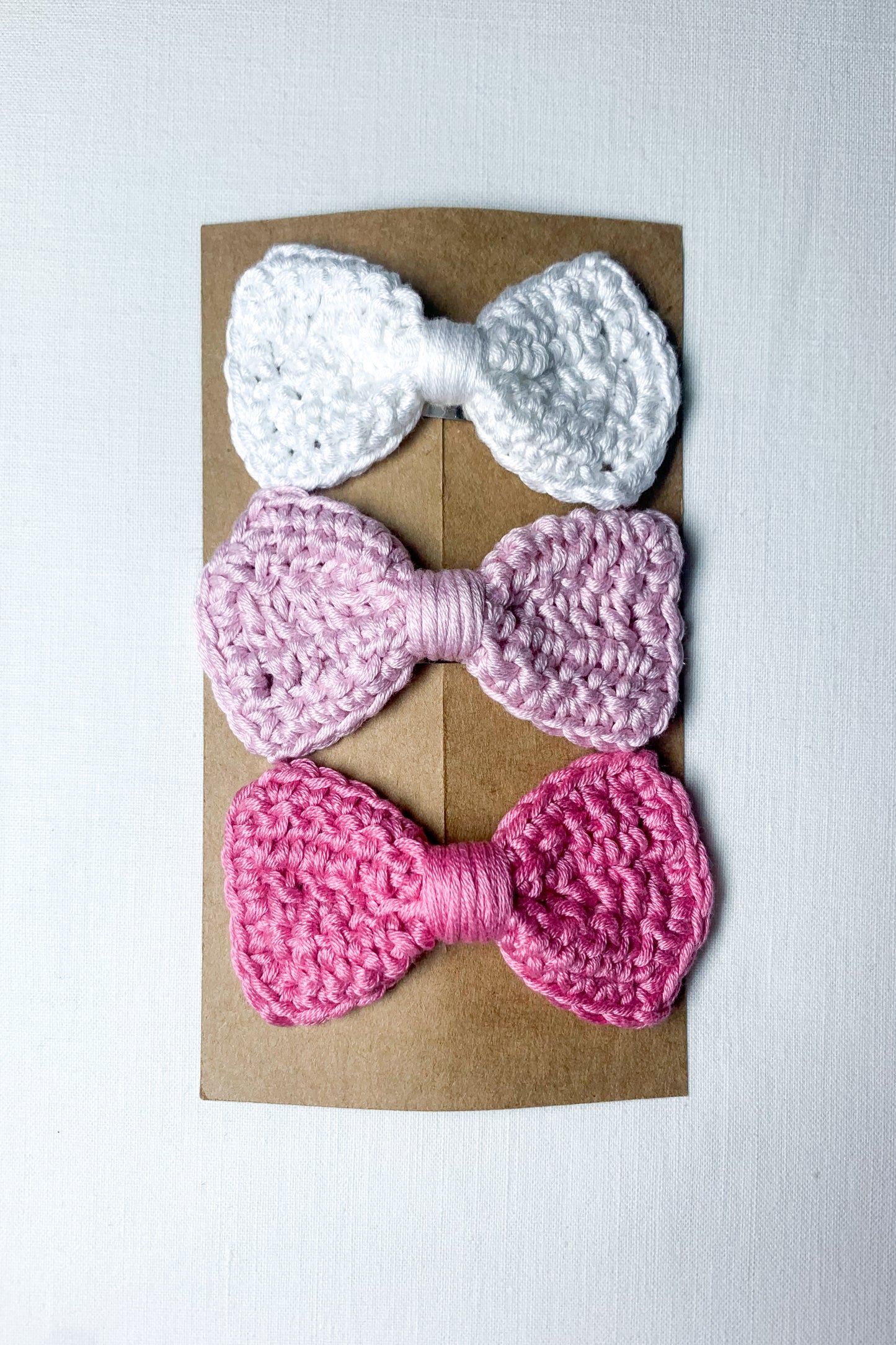 Bow Hair Clips (Set of 3)