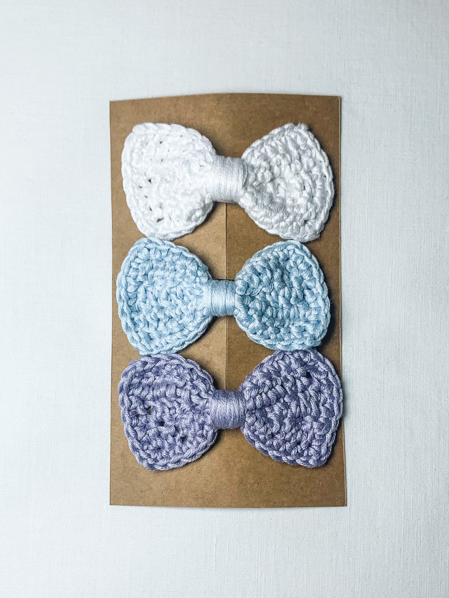 Bow Hair Clips (Set of 3)